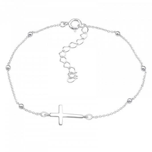 Silver Cross Bracelet